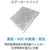 【3枚入】エアーカートリッジ14インチ 強力殺菌空気清浄機『エアーコンパクトUV』用|空気 清浄機 大空間 対応畳数 ウィルス 臭気 VOC 菌 脱臭 中和 破壊 フィルター式 感染症対策 エアロゾル