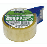 キラックス カッター付透明OPPテープ65μ #PP659 48mmx50M 透明