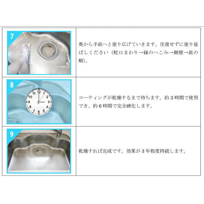 和気産業(WAKI) 3年美キープ<br> シンク用コーティング剤 CTG002 15ml