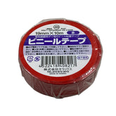 キラックス ビニールテープ 10巻パック 19mmx10M 赤