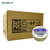 キラックス ビニールテープ 19mmx10M 透明 1箱(200巻)