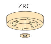 川口技研 室内用ホスクリーンZ型 取付パーツ 丸型ベース座 ZRC-LB