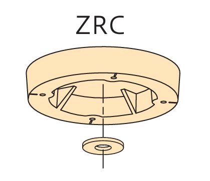 川口技研 室内用ホスクリーンZ型 取付パーツ 丸型ベース座 ZRC-LB