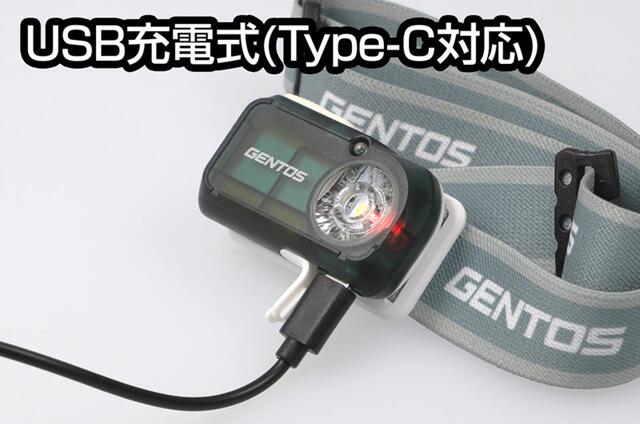 GENTOS スターゲイザー 超薄型ヘッドライト充電式 STG-01R