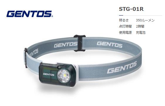 GENTOS スターゲイザー 超薄型ヘッドライト充電式 STG-01R