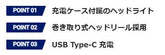 GENTOS CPシリーズ ストリングバンドヘッドライト充電ケース付き CP-02RCC
