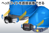 GENTOS GRIT AIR+ ヘッドライト用ヘルメット 電気対応モデルブルー GH02A-BL