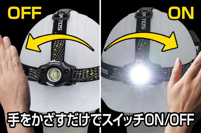 GENTOS　デルタピーク モーションセンサーヘッドライト ハイブリッド　DPX-518H