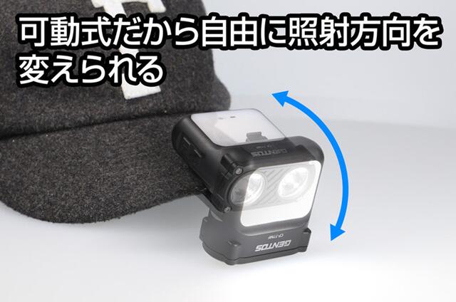 GENTOS　CPｼﾘｰｽﾞ ﾏﾙﾁﾌｧﾝｸｼｮﾝﾍｯﾄﾞﾗｲﾄ充電式　CP-77MF