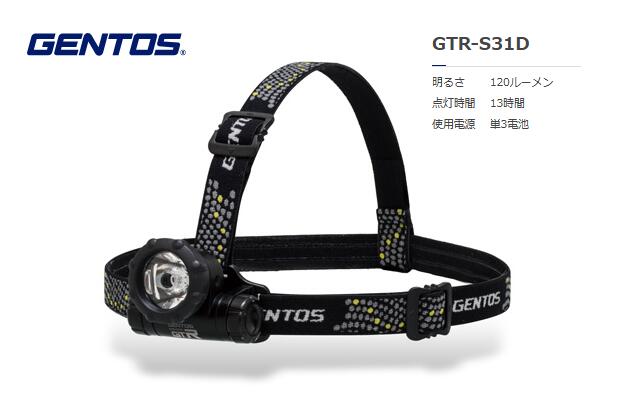 GENTOS　ｼﾝﾌﾟﾙﾍｯﾄﾞﾗｲﾄ　GTR-S31D